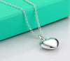 charms 925 Stamped Silver Solid Romantic heart Necklace For Women designer party wedding accessories Jewelry gifts