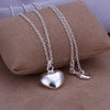 charms 925 Stamped Silver Solid Romantic heart Necklace For Women designer party wedding accessories Jewelry gifts