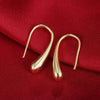 charms 925 Stamped Silver Water drop Earrings for woman  18K gold hook Earrings Jewelry Gifts party