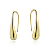charms 925 Stamped Silver Water drop Earrings for woman  18K gold hook Earrings Jewelry Gifts party