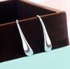 charms 925 Stamped Silver Water drop Earrings for woman  18K gold hook Earrings Jewelry Gifts party