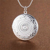 charms 925 Stamped Silver classic round Photo frame Pendant Necklace for woman wedding party Jewelry  Holiday gifts