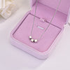 charms 925 Stamped silver Box chain geometry Heart triangle square cross Pendant Necklace For Women Jewelry gifts