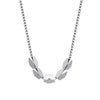 charms 925 Stamped silver Box chain geometry Heart triangle square cross Pendant Necklace For Women Jewelry gifts