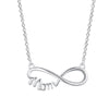 charms 925 Stamped silver Box chain geometry Heart triangle square cross Pendant Necklace For Women Jewelry gifts