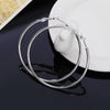 charms 925 Sterling Silver Classic 5-8CM Big circle hoop Earrings for Women party wedding Jewelry Christmas Gifts