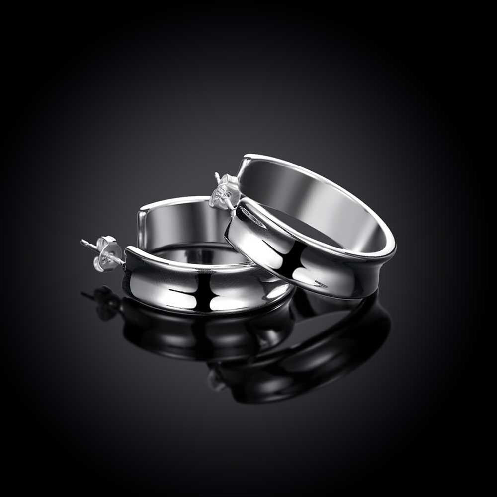 charms 925 Sterling Silver Pretty stud earrings for woman brands Christmas Gifts Street all-match Jewelry