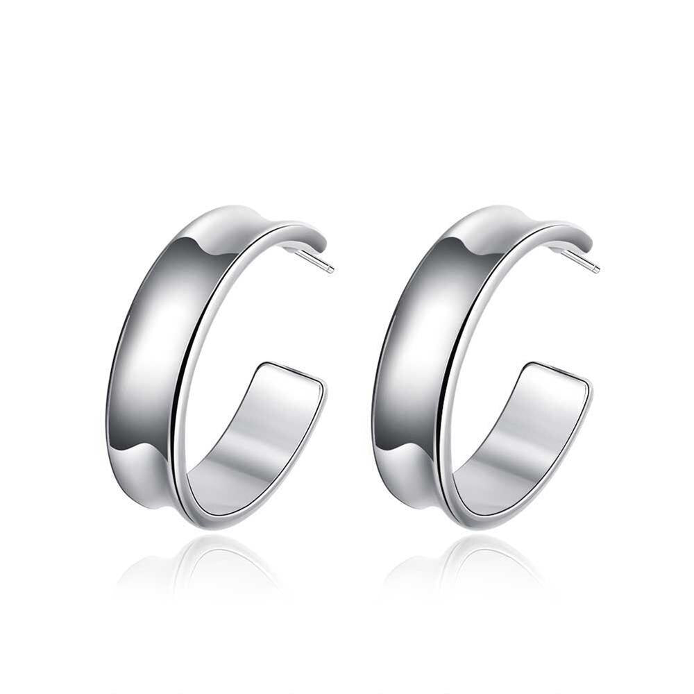charms 925 Sterling Silver Pretty stud earrings for woman brands Christmas Gifts Street all-match Jewelry