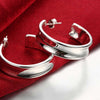charms 925 Sterling Silver Pretty stud earrings for woman brands Christmas Gifts Street all-match Jewelry