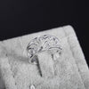 charms 925 Sterling Silver crystal Pattern Rings For Women Party Gifts Charms wedding engagement ring fine Jewelry