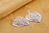 charms 925 Sterling Silver romantic love heart Earrings for woman fine party wedding Jewelry Christmas Gifts