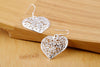 charms 925 Sterling Silver romantic love heart Earrings for woman fine party wedding Jewelry Christmas Gifts
