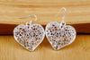 charms 925 Sterling Silver romantic love heart Earrings for woman fine party wedding Jewelry Christmas Gifts