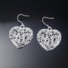 charms 925 Sterling Silver romantic love heart Earrings for woman fine party wedding Jewelry Christmas Gifts