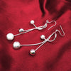 charms 925 Sterling Silver tassel beads long Earrings for Women party wedding fine Jewelry Christmas gifts