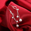 charms 925 Sterling Silver tassel beads long Earrings for Women party wedding fine Jewelry Christmas gifts