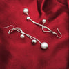 charms 925 Sterling Silver tassel beads long Earrings for Women party wedding fine Jewelry Christmas gifts