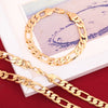 charms 925 sterling silver  18K gold 8MM geometry bracelets neckalce for women men wedding party jewelry sets