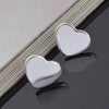 charms Jewelry 925 Stamp Silver romantic heart studs earrings for woman party wedding Holiday gifts