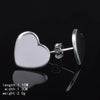 charms Jewelry 925 Stamp Silver romantic heart studs earrings for woman party wedding Holiday gifts