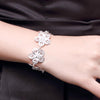 charms Pretty Flowers necklaces bracelets 925 Sterling Silver Jewelry sets for women Party wedding accessories gift