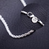 charms fine 4MM rope chain 925 Stamped Silver Necklaces for woman men classic Jewelry wedding party Holiday gifts