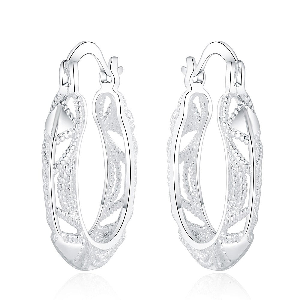 charms korean 925 Sterling Silver vintage earrings for woman  party Wedding Jewelry Christmas Gifts