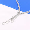 charms tassel romantic heart 925 Stamped Silver Necklace for women fine wedding party Jewelry Christmas gifts
