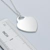 classic 925 Stamped Silver streetwear heart card Pendant Necklace for women Couple gifts party wedding Jewelry