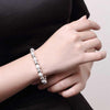 custom 8MM Frosted beads 925 Sterling Silver Bracelets necklace Jewelry sets for women men wedding Party Gifts