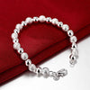 custom 8MM Frosted beads 925 Sterling Silver Bracelets necklace Jewelry sets for women men wedding Party Gifts