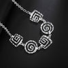 custom 925 Sterling Silver fine thread earrings neckalce Jewelry set for women trend Party wedding Holiday gifts