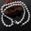 designer jewelry 925 Stamped Silver Classic 8MM beads Necklace for woman men charms party wedding Jewelry gifts