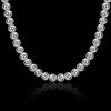 designer jewelry 925 Stamped Silver Classic 8MM beads Necklace for woman men charms party wedding Jewelry gifts