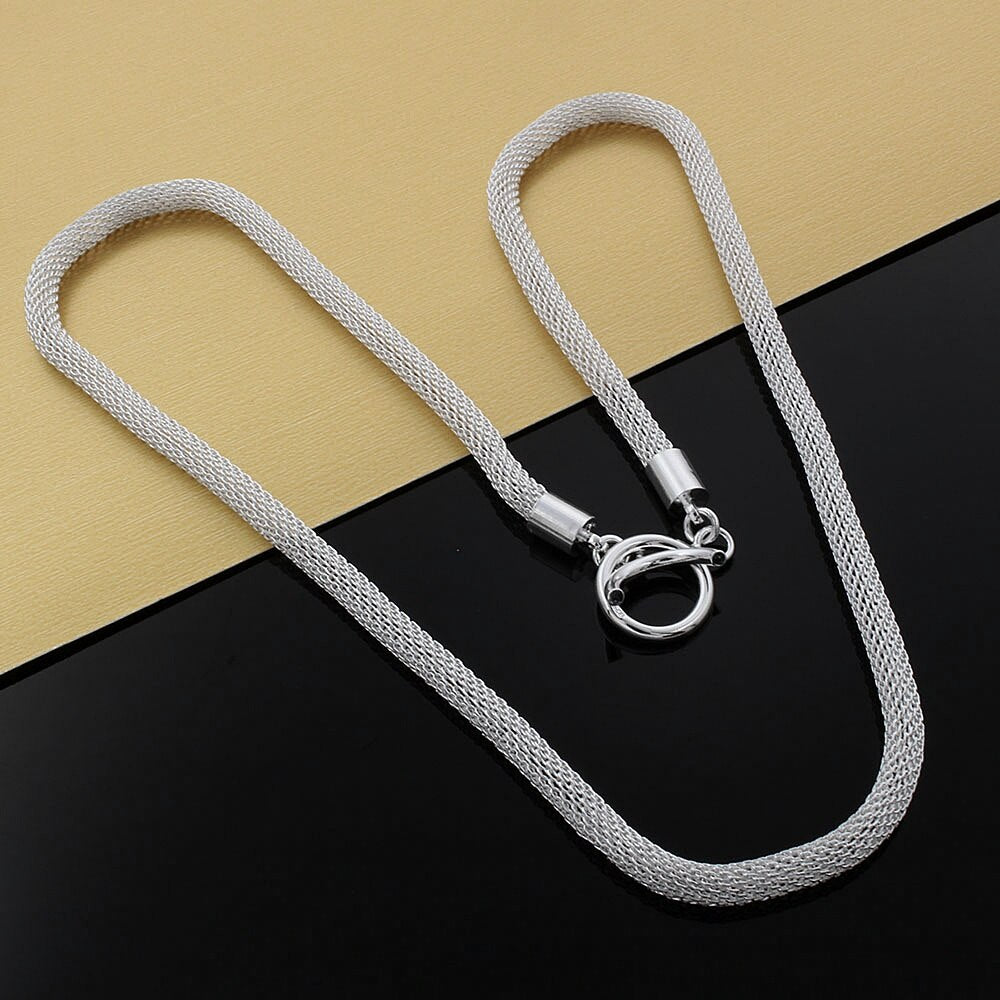 925 Stamped Silver Necklaces for woman Retro Christmas Gifts wedding party fine  Jewelry
