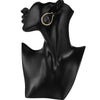 fine 18K gold plated 44MM hoop earrings 925 Sterling Silver for woman  party Jewelry Christmas Gifts