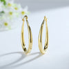 fine 18K gold plated 44MM hoop earrings 925 Sterling Silver for woman  party Jewelry Christmas Gifts