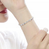 fine 925 Stamp silver Heart Lucky Clover Bracelets For women wedding party Jewelry noble Christmas gifts