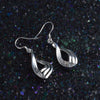 fine 925 Sterling Silver Charms Twist Wavy line drop Earrings for Woman Jewelry wedding party Christmas Gifts