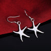 fine 925 Sterling Silver Pretty starfish Earrings for Women party wedding Holiday gifts classic Popular Jewelry