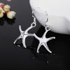 fine 925 Sterling Silver Pretty starfish Earrings for Women party wedding Holiday gifts classic Popular Jewelry