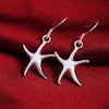fine 925 Sterling Silver Pretty starfish Earrings for Women party wedding Holiday gifts classic Popular Jewelry