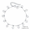 fine 925 sterling Silver romantic LOVE Heart card Bracelets for Women Wedding Party fine designer jewelry gift