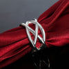 fine designer 925 Stamped Silver Cross fishing net Rings for Women Men Size 6 7 8 9 10 party Wedding Jewelry gifts