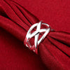 fine designer 925 Stamped Silver Cross fishing net Rings for Women Men Size 6 7 8 9 10 party Wedding Jewelry gifts