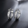 fine noble 925 Sterling Silver crystal zircon Earrings for Women classic Christmas Gifts Wedding party Jewelry