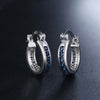 fine noble 925 Sterling Silver crystal zircon Earrings for Women classic Christmas Gifts Wedding party Jewelry