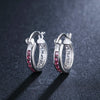 fine noble 925 Sterling Silver crystal zircon Earrings for Women classic Christmas Gifts Wedding party Jewelry
