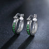 fine noble 925 Sterling Silver crystal zircon Earrings for Women classic Christmas Gifts Wedding party Jewelry
