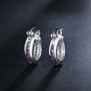 fine noble 925 Sterling Silver crystal zircon Earrings for Women classic Christmas Gifts Wedding party Jewelry